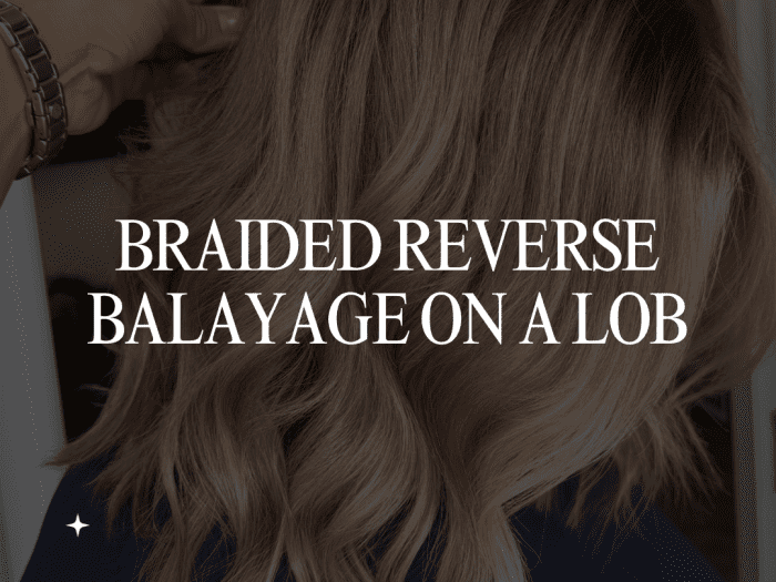 Braided Reverse Balayage on a Lob