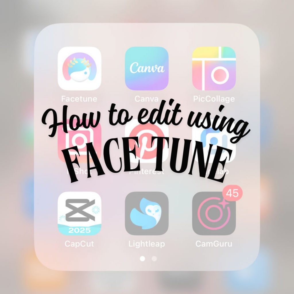 How to edit photos using face tune